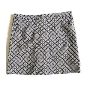 Lizwear Womens Black &White Mini Skirt with Short Like Lined Size 10